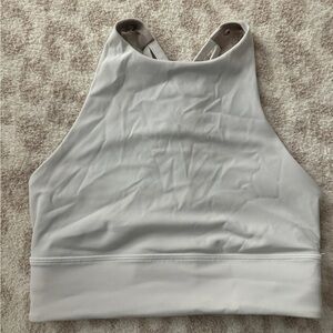 Lululemon high neck white sport bra
